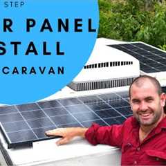 How to install a SOLAR PANEL on a CARAVAN?- EASY step by step guide