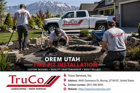 Orem Utah Fire Pit Installation